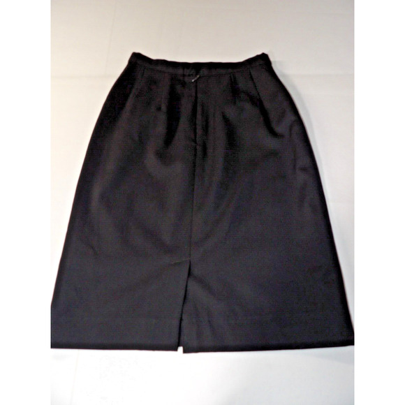 Pendelton Vtg Sz 4 Skirt Pencil Straight Wool Black Knee Length Modest Capsule - Picture 10 of 12